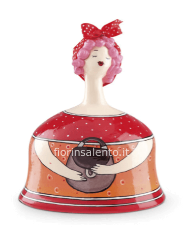 Salvadanaio Le Pupazze Rosso con Borsa