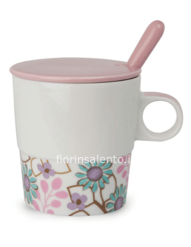 Tisaniera Tea For Two Rosa con Cucchiaino